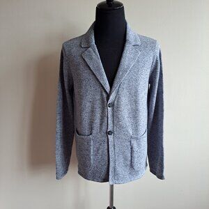 NEW Raffi Men's Light Blue Linen Cotton Cardigan Size 54 / XL